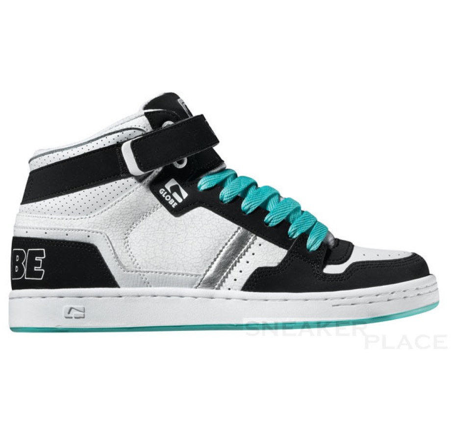 Globe Superfly Skaterschuhe wei schwarz t rkis