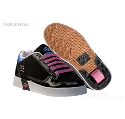 Heelys Street Lo shoes with wheels black/pink