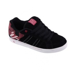 es Clayton skater shoes black/red/white