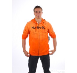 Hurley Zip Hoodie Puerto Rico Gravity Orange