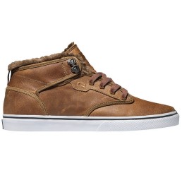 Globe Motley Mid skate shoes Leather brown