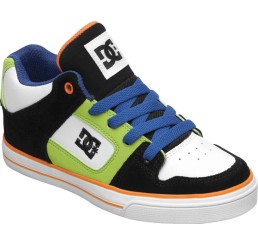 DC Radar kids shoes black/white/orange