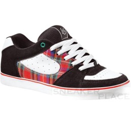 es Square One sktater shoes black/white/red